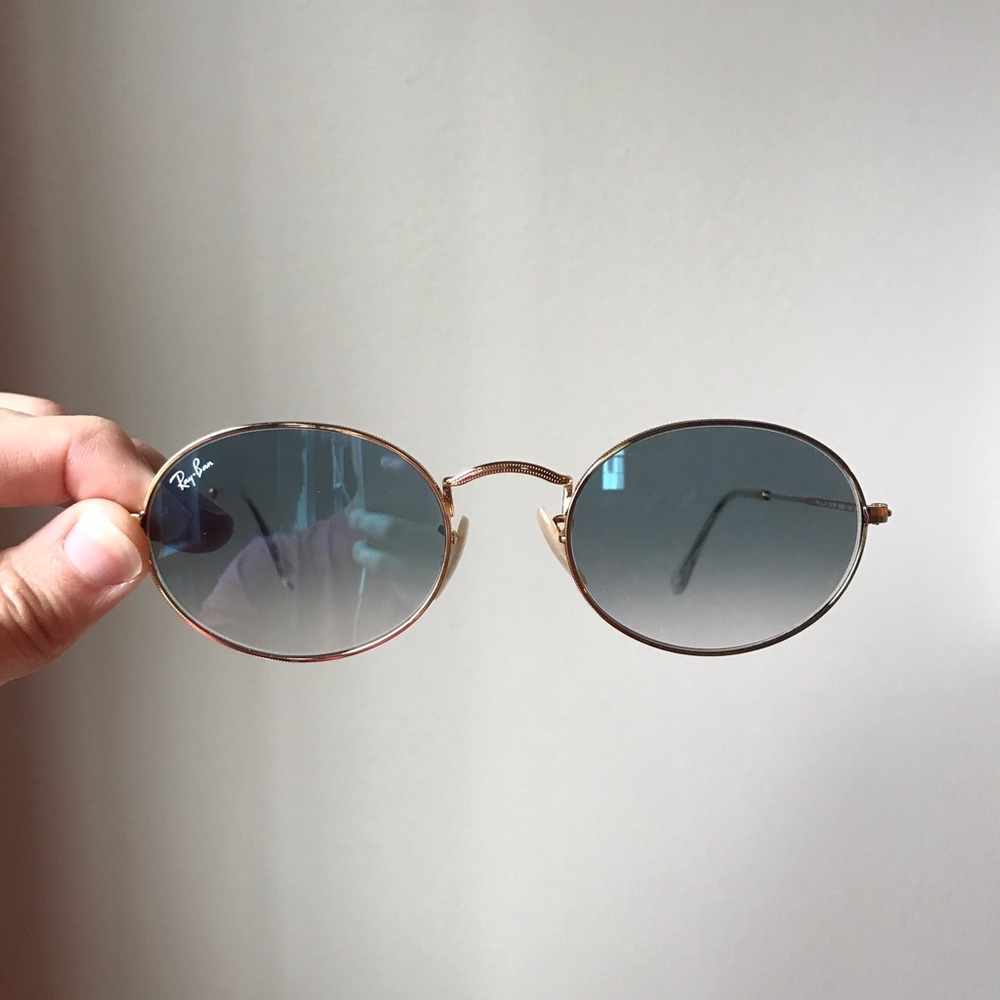 New Ray-Ban Blue Gradient Metal Sunglasses